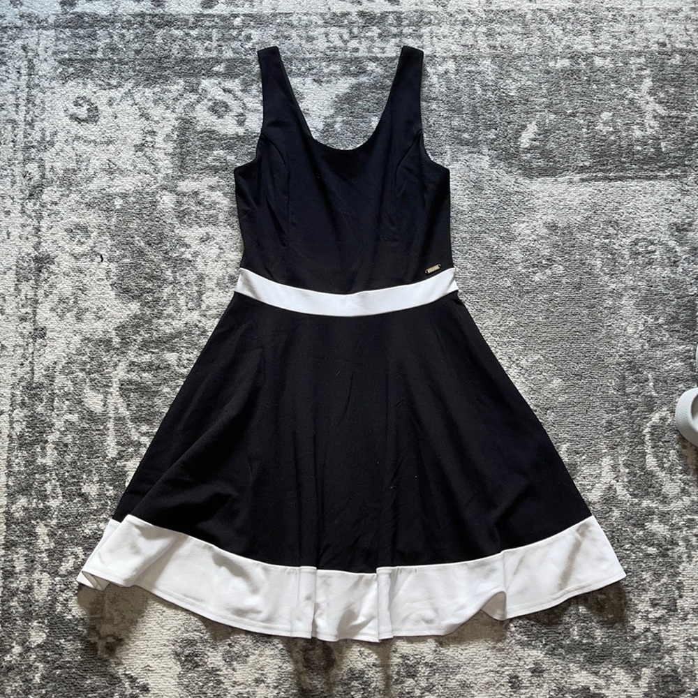 Black and White Guess Skater Dress